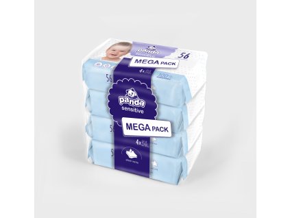 Panda Sensitive vlhčené obrúsky 4x56ks