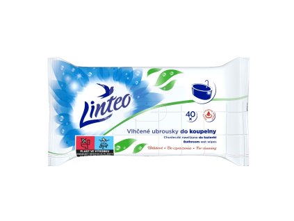 Linteo Vlhčené upratovacie obrúsky do kúpeľne 40 ks