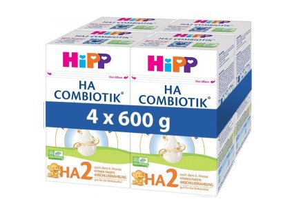 HiPP HA Combiotik 2 Pokračovacia mliečna dojčenská výživa 4x600g