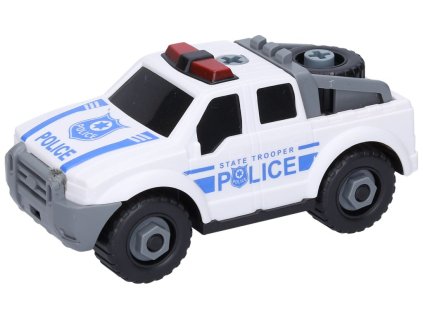 Policajná skrutka do auta 17 cm biela