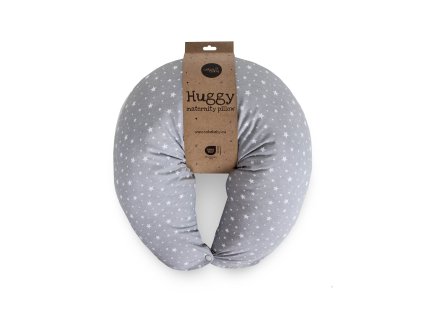 CEBA BABY Vankúš na dojčenie Huggy Basic Grey Stars