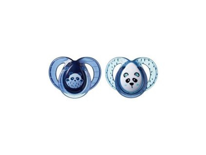 Tommee Tippee Cumlík Any Time 6 18 mesiacov, silikónový (2ks) Panda modrá 1