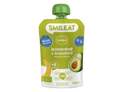 Organické jablko, banán, avokádo a čučoriedky 6m+ (100g)