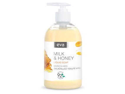 Eva Natura Zmäkčujúce tekuté mydlo Milk & Honey 500ml