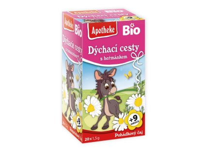Apotheke Organický detský čaj na dýchacie cesty s harmančekom 20x1,5g