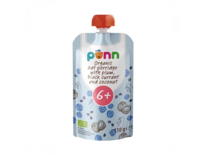 SALVEST Põnn BIO kaša so slivkami, čiernymi ríbezľami a kokosom (110g)