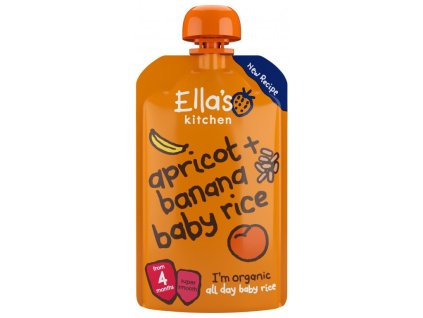 Ella's Kitchen BIO detská ryža, banán a marhuľa (120g)