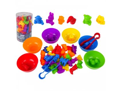 WOOPIE Vzdelávacia hra počítanie a farby Zvieratá 4