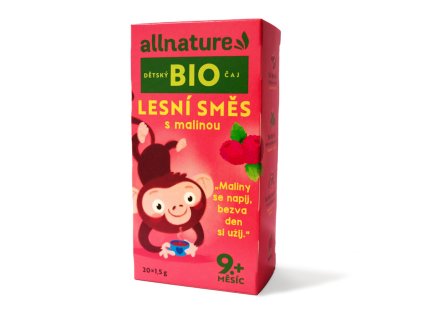 Allnature BIO Detský čaj Lesná zmes s malinou 20x1,5g