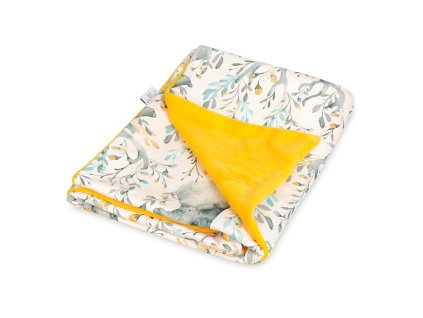 BabyMatex Detská deka VELLO 75x100cm tmavo žltá