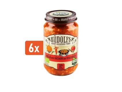 Rudolfs Organic Paella s lososom a zeleninou 6x190g