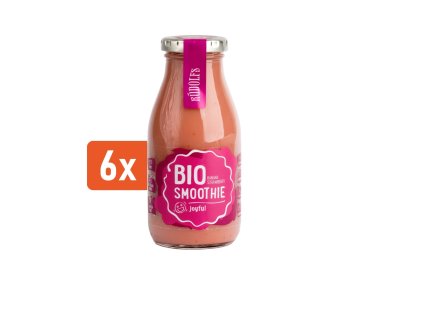 Rudolfs Organic Smoothie Jahoda, banán 6x260ml