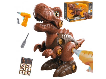WOOPIE Stavebnica skrutkovací Dinosaurus + aku skrutkovač