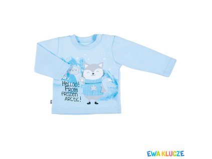 Detské tričko s dlhým rukávom WINTER blue 62