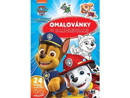 Omaľovánka so samolepkami Tlapková patrola II.
