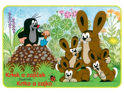 Omaľovánka Krtko a zajačik