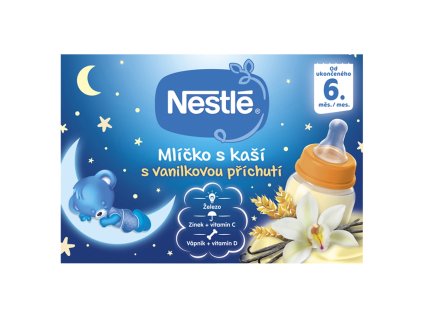 NESTLÉ Mliečko s kašou s vanilkovou príchuťou 2 x 200ml