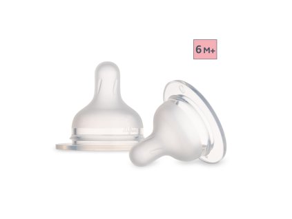 Canpol babies Silikónový cumlík pre fľaše S Shape 6m+ (2ks) medium 2