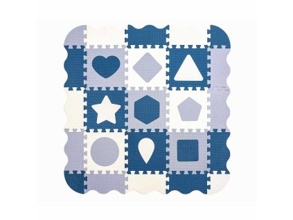 MILLY MALLY Penová podložka na puzzle Jolly 3x3 Grey Blue
