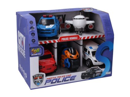 Policajné vozidlá 10cm (5ks)