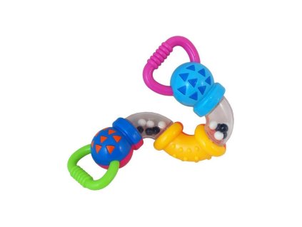 Baby Mix Detská hrkálka Zig zag