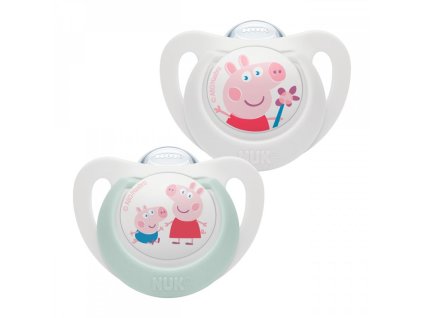 NUK cumlík Star Disney Peppa Pig 0 6m (2ks)