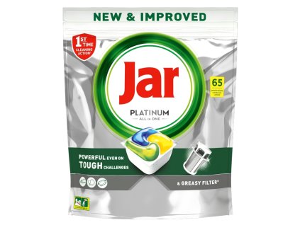JAR Platinum All in One žlté tablety do umývačky riadu 65ks