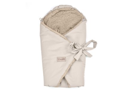ALBERO MIO Detská zavinovačka do autosedačky Teddy beige