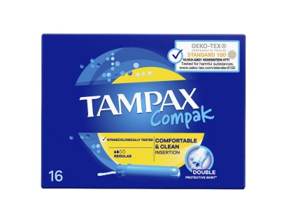Tampax Compak hygienické tampóny s aplikátorom (16ks)