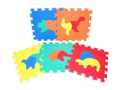 Mäkké bloky Dinosaury 10 ks 32x32cm