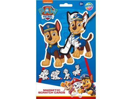Kreatívny set Vyškrabávanie magnetov Paw Patrol (10 kusov + 2 perá)
