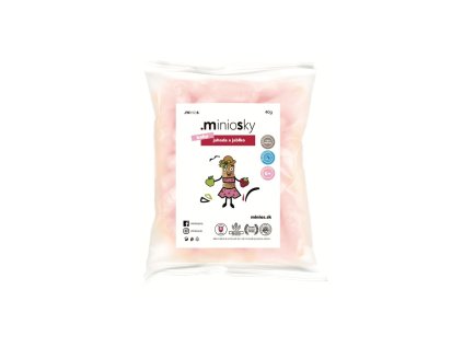 Miniosky Baby kukuričné chrumky Jahoda a jablko 40 g