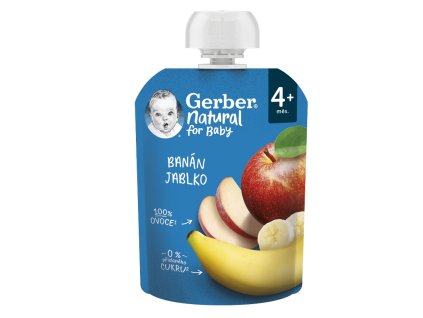 GERBER Prírodné kapsule s banánom a jablkom 90 g 1