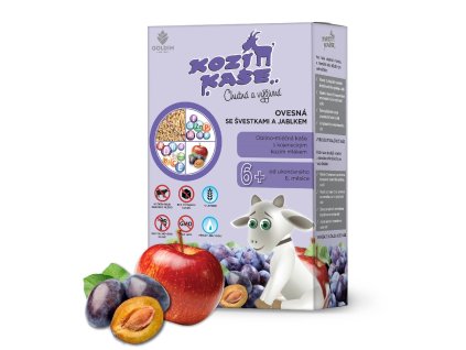 Kozia kaša ovsená so slivkami a jablkom 225 g