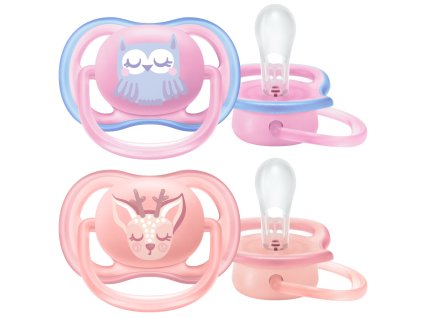 Philips AVENT Cumlík Ultra air Pastel 0-6m, 2 ks - dievča