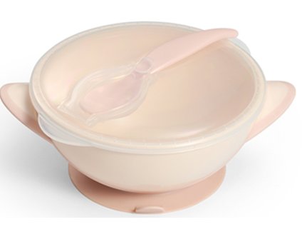 Miska uzatvárateľná s lyžičkou 300ml ružová