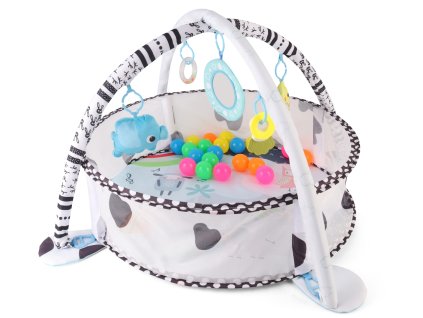 MILLY MALLY Vzdelávacia podložka na hranie 2v1 Bazén s loptičkami