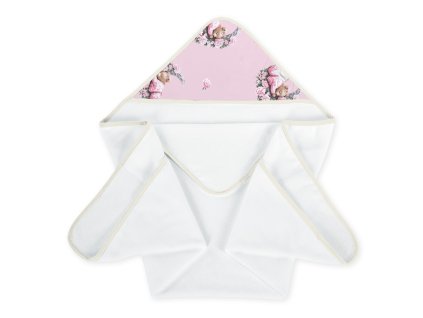 ALBERO MIO Detská froté osuška 100x100cm Kvetinový svet