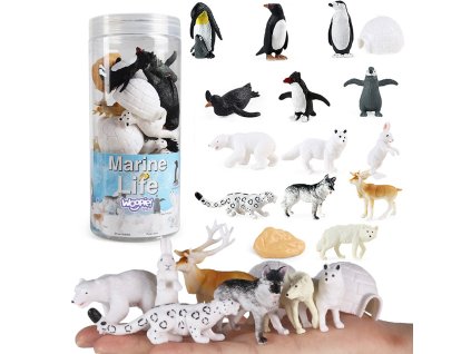 WOOPIE Súprava figúrok (16ks) Arktické zvieratá
