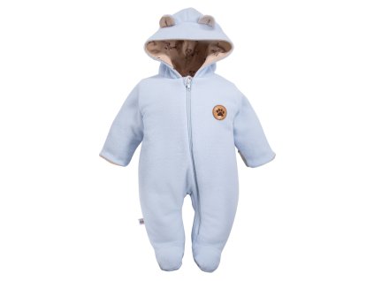 EEVI Dojčenský fleecový overal RUN&FUN modrý