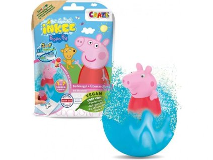 INKEE Bomba do kúpeľa s prekvapením Prasiatko Peppa 100g