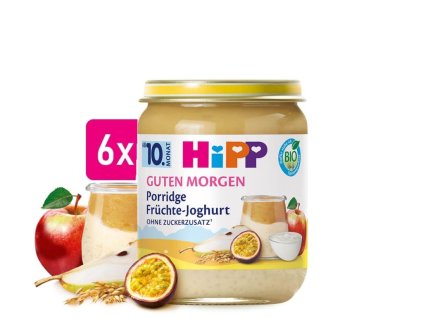 HiPP BIO Ovesné müsli s ovocem a jogurtem 6x160g