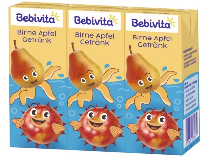 Bebivita Nápoj Hruška, jablko a voda 3x200ml