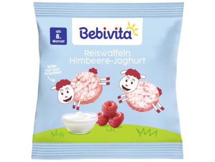 Bebivita Ryžové oblátky Maliny a jogurt 30g