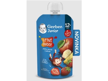 GERBER Junior vrecúško Letné ovocie 110g