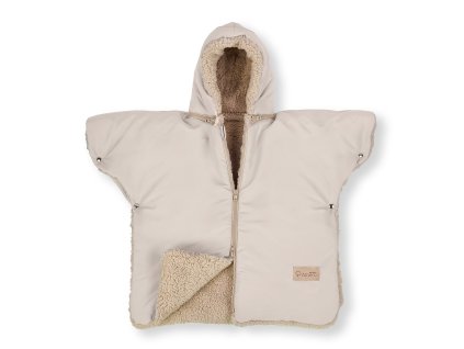 ALBERO MIO Pončo do auta Teddy béžové