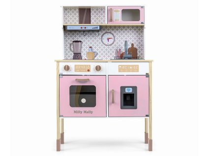 MILLY MALLY Drevená kuchynka Bjorn Pink