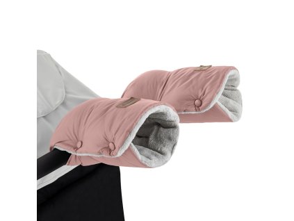 PETITE&MARS Rukávnik rukavice Jasie na kočík Dusty Pink