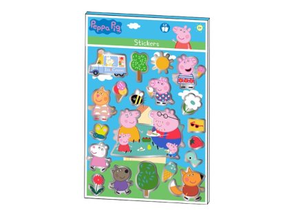 Súprava nálepiek 6 listov Peppa Pig