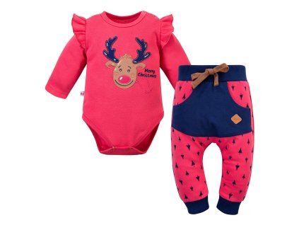 Dojčenská súprava Ahoj sob malinová 1